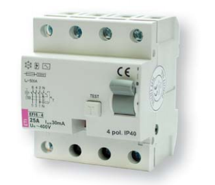 4-полюсные EFI6-4 тип AC (6kA) ETI